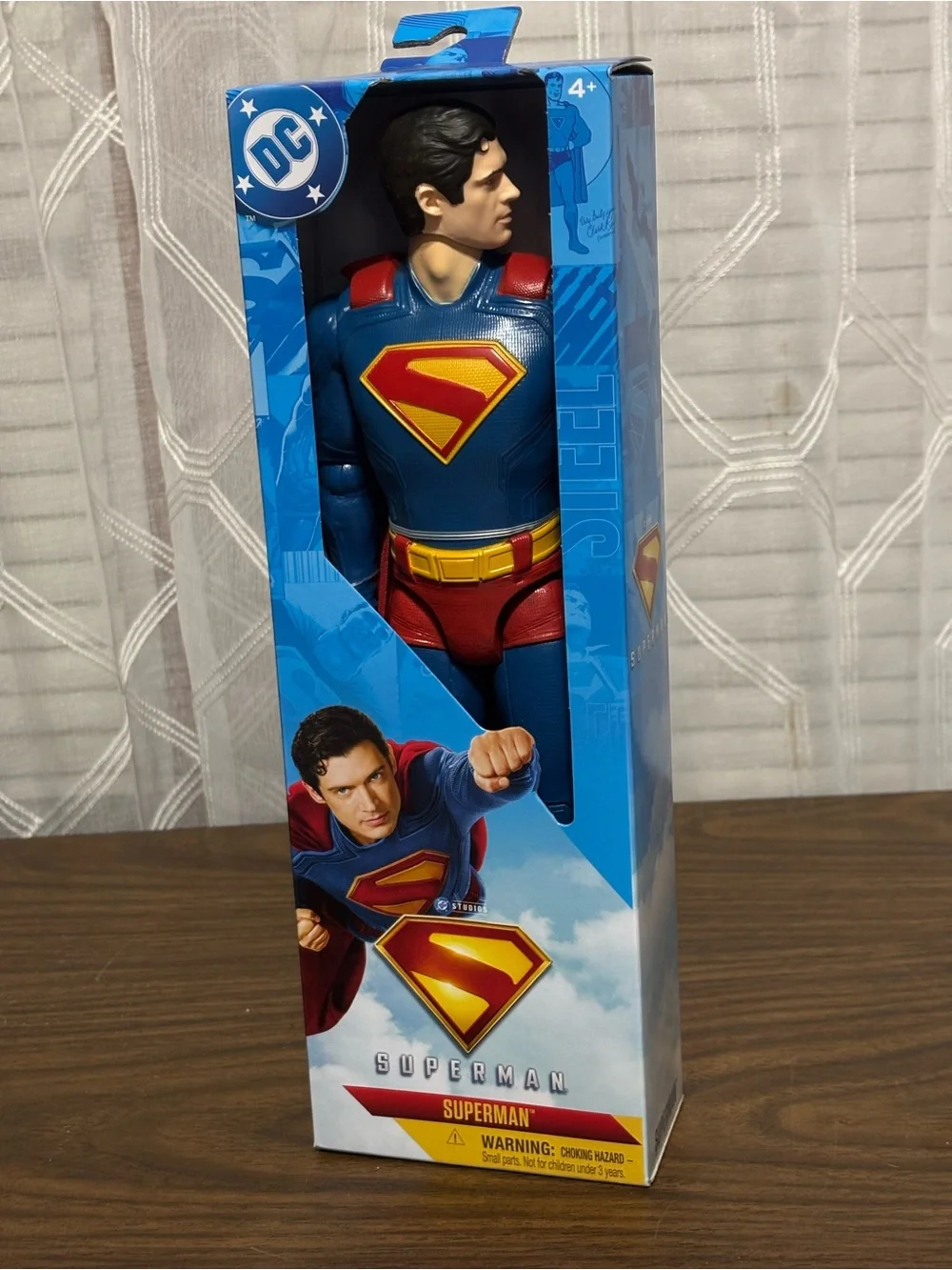 DC Superman Figure in Blue, Red & Yellow New in the box 12” tall